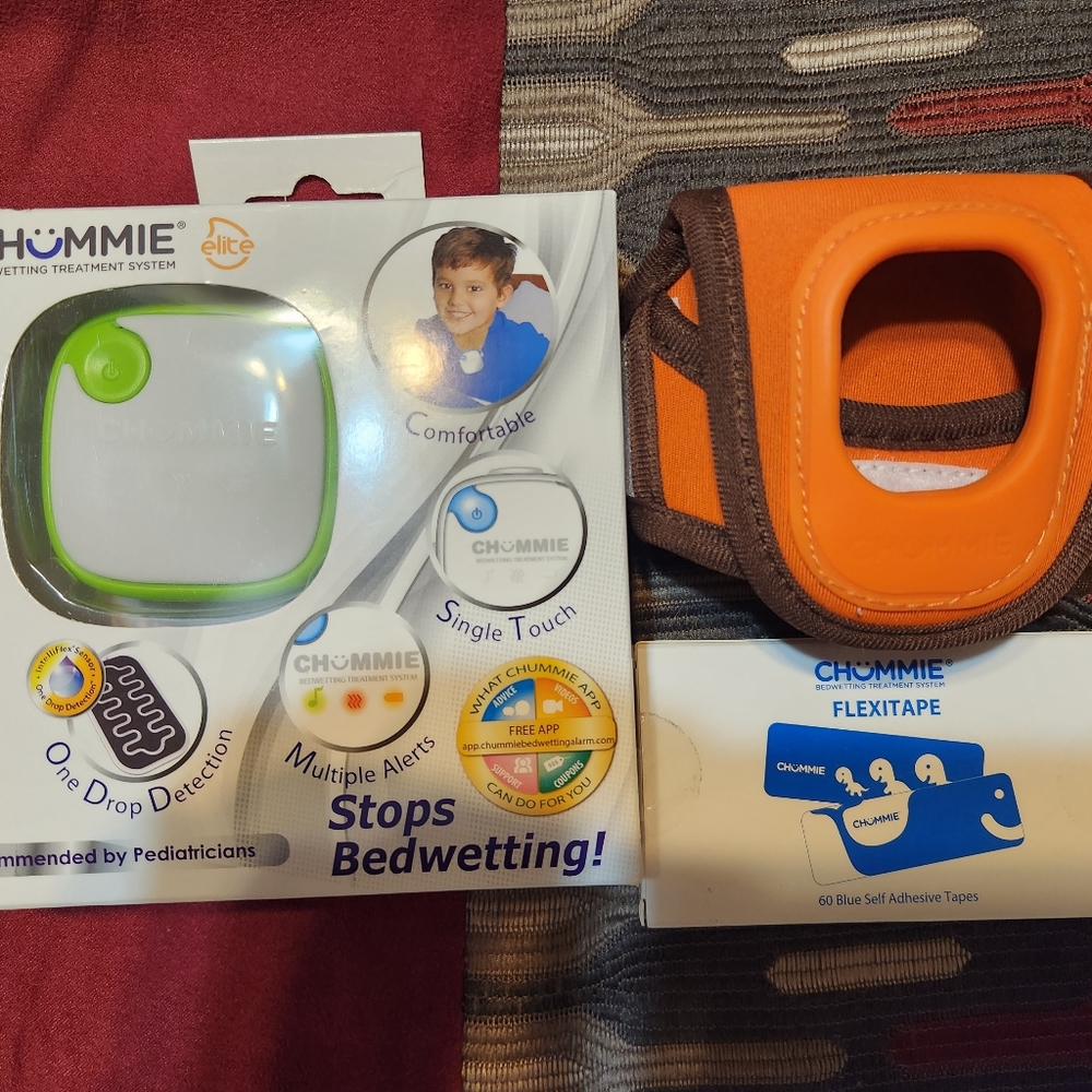 Chummie Elite bed wetting alarm and accessories